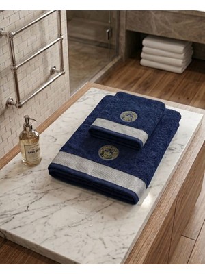 Taç Yeni Sezon Lisanslı Fenerbahçe Bukle 2'li Banyo-Yüz Havlu Set