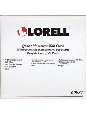 Berry Store Duvar Saati ile Arap Rakamları, 9 Inç, Kadran Beyaz/siyah Çerçeve