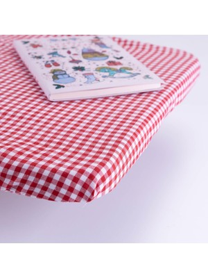 Nisar Store Kumaştan Lastikli Sıra Örtüsü, 110X40 cm Kırmızı 10 Adet