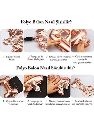 Nisar Store Rose Kral Tacı Folyo Balon