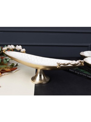 sembol Florındo Altın Sedefli Sunumluk/gondol 52X12X17CM