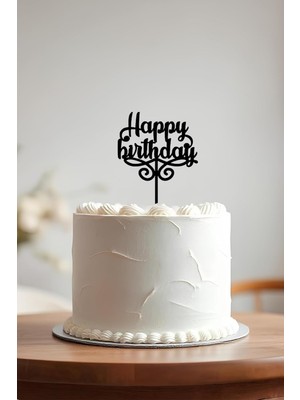 Nisar Store Happy Birthday Doğum Günü Pastası Süsleme, Pasta Süsü, Yeniden Kullanılabilir, Oct2