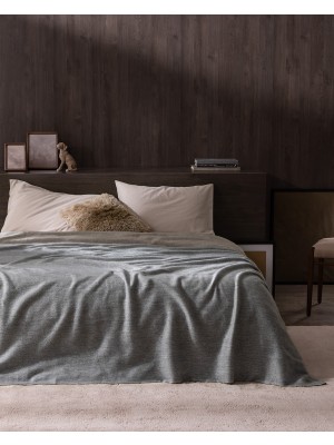 Madame Coco Perigny Çift Kişilik Battaniye - Indigo