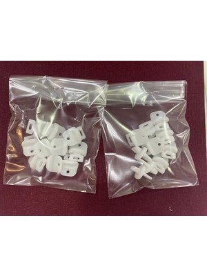 Berry Store Beyazıt Perde Sonu Korniş Stoperi (Perde Finali) 10'lu Paket x 2 Adet Beyaz BYZT244