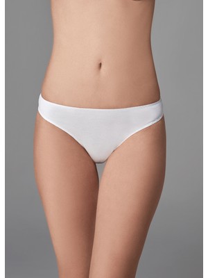 Dagi Kadın 3'lü Slip Beyaz Yumuşak Doku ve Nefes Alabilirlik ile Esnek Tasarım