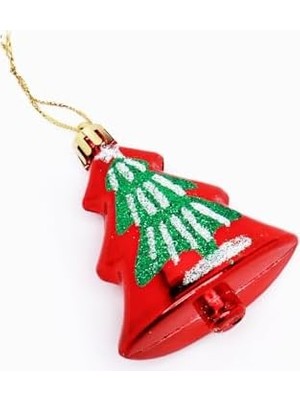 Nisar Store Yılbaşı Çam Ağacı Şeklinde Süs Seti – 6 Adet