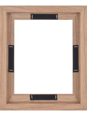 Nisar Store Mcs Yüzen Kanvas Çerçeve, Yapışkanlı Bağlantı Elemanları ve Asma Donanımlı Kanvas Tablolar Için Sanat Çerçeveleri, Ceviz Ağaç, 20 x 25 cm