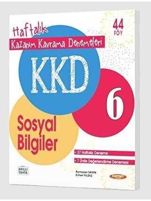 Berry Store Kkd 6. Sınıf Sosyal Bilgiler Haftalık Kazanım Kavrama Denemeleri