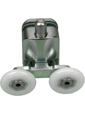 Nisar Store Venita Metal Gövdeli Duşakabin Tekerlek Takımı 2 Alt 2 Üst Teker Rulmanı 24 mm