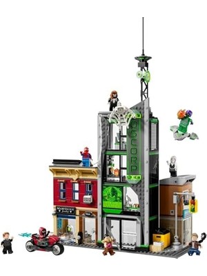 Berry Store ǀ Örümcek Adam, Oscorp'a Karşı 76324 – Süper Kahraman Savaşlarını Seven 10 Yaş ve Üzeri Çocuklar Için Interaktif Oyun ve Sergileme Deneyimi Sunan Yapım Seti, Hediye Fikri (808 Parça)