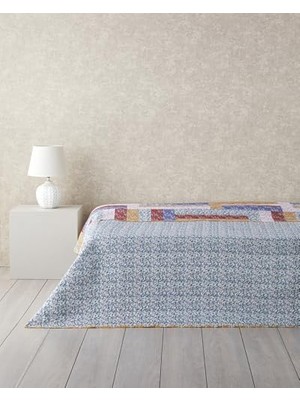 Nisar Store Log Cabin Patchwork Size Çok Amaçlı Örtü Pembe