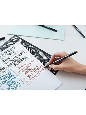 NY Home 1255 Kaligrafi Kalemi - Koyu Kahverengi - 1 Kalem - Kaligrafi Ucu 3,5 mm