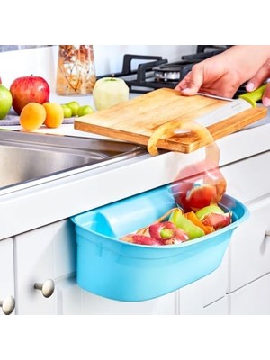 Nisar Store Dolap Kapağına Asılan Çöp Kovası, Mutfak Için Pratik Asılabilir Kova