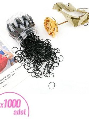 Nisar Store 1000 Adet Siyah Saç Örgü Lastiğitoka Seti Lastik Toka Seti, Lastik Toka Seti, Toka Organizer, Toka, Kız Çocuk Toka, Toka Organizer