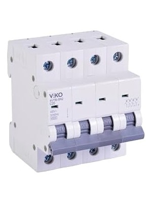 Nisar Store 4VTB-4C20 Otomatik Sigorta 4,5ka C Tipi 4 Kutup 20A