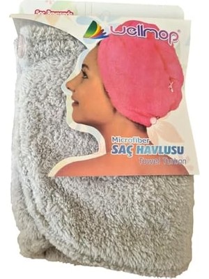 NY Home Saç Havlusu Gri