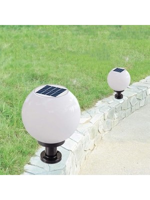 Nisar Store Set Üstü Küre Solar Led, Bahçe Lambası 30W, Güneş Enerjili, 220V Elektrikli Hibrit, E27 Duy, Fotoselli, Uzaktan Kumandalı, 3 Modlu Işık, IP65 Su Geçirmez, Uzun Ömürlü Bahçe Aydınlatma Armatürü