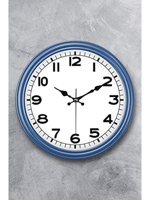 Nisar Store 31 cm Dekoratif Gerçek Cam Sessiz Mekanizma Duvar Saati