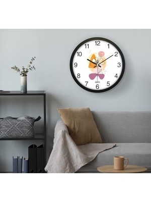 NY Home 30 cm Gerçek Cam Sessiz Mekanizma Duvar Saati