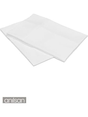 Nisar Store 2'li Beyaz Yastık Kılıfı – 50X70 CM,%100 Pamuk, 83TEL
