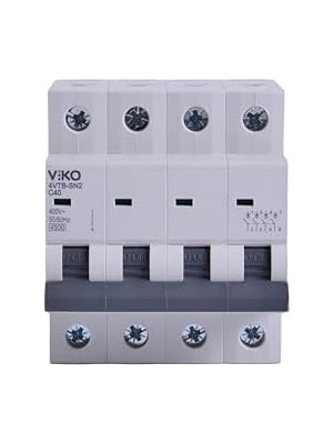 Nisar Store 4VTB-4C40 Otomatik Sigorta 4,5ka C Tipi 4 Kutup 40A