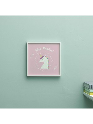 Nisar Store Premium Bebek Odası Dekorasyonu, Yapışkanlı ve Çıkarılabilir, 20X20CM Temalı Çerçeve