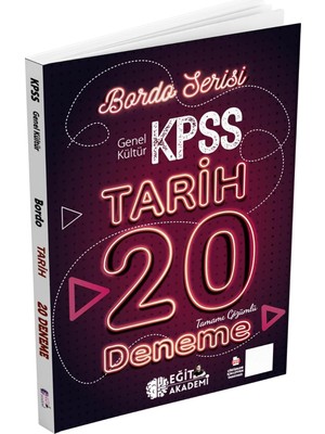 NY Home Kpss Tarih Tamamı Çözümlü 20 Bordo Deneme Sınavı