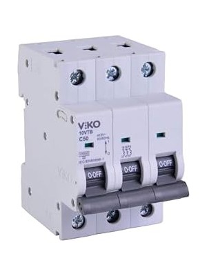 NY Home 10VTB-3C50 Otomatik Sigorta 10KA C Tipi 3 Kutup 50A