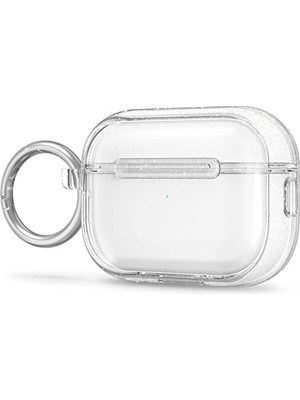 Nisar Store Ciel By Airpods Pro (2.nesil) ile Uyumlu Kılıf Clear Glitter - ACS05332