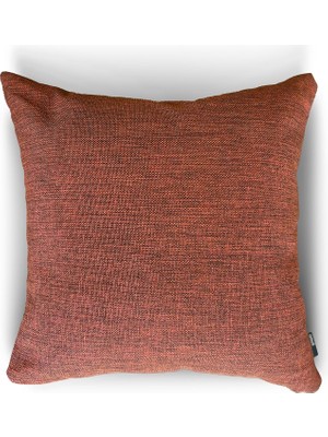 NY Home New York Reddish Dokulu Düz Dekoratif Kırlent/yastık Kılıfı 45X45 CM,%100 Polyester Döşemelik Kumaş