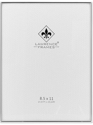 NY Home Frames Simply Metal Resim Çerçevesi, 21,6 x 27,9 Cm, Gümüş Rengi