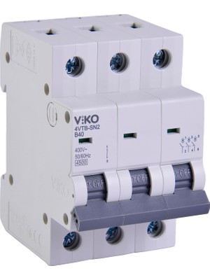 Nisar Store 4VTB-3B40 Otomatik Sigorta 4,5ka B Tipi 3 Kutup 40A