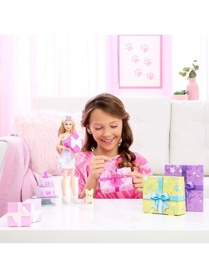 NY Home Parti Paketi Bebek ve Aksesuarlar, Minik Dostumun Doğum Günü Serisi Doğum Günü Fiyonkları Seti ve Renk Değişimi ile Pasta Süsleme Etkinliği Dahil 10 Sürpriz, JFG70