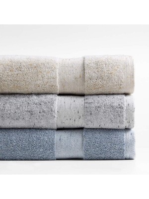 Nisar Store Pamuklu 50X90-70X140 cm 2'li Banyo Takım Havlu Seti Çeyizlik Bej