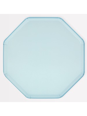 Nisar Store - Summer Sky Blue Dinner Plates - Yaz Mavisi Tabaklar (L) (X8)