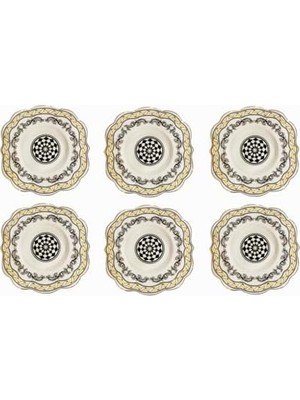 Nisar Store Art Margery 6'lı Çay Tabağı Seti