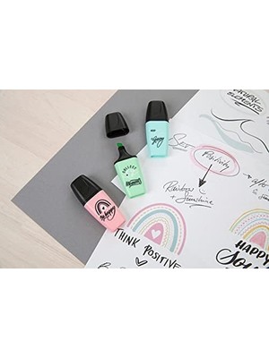 Nisar Store Mini Pastellove - 2.0 Fosforlu Kalem - Gri