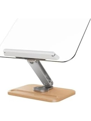 NY Home Profesyonel Kitap Okuma Tutucu Şeffaf Ders Çalışma Sunum Standı iPad ile Uyumlu Çizim Kitap Okuma Katlanabilir Ahşap Tabanlı Ayarlanabilir Tutucu R26
