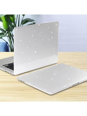 Nisar Store Pro Kılıf 16.2 Inç Uyumlu M4-M3-M2-M1 Simli Kristal Parlak Ince Hafif Tpu Sert Kapak Koruyucu Crystal Star Şeffaf