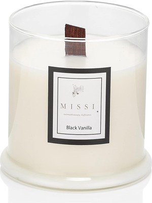 NY Home Üfleme Cam Ahşap Fitilli Vanilya Vegan Mum (140 Gr)