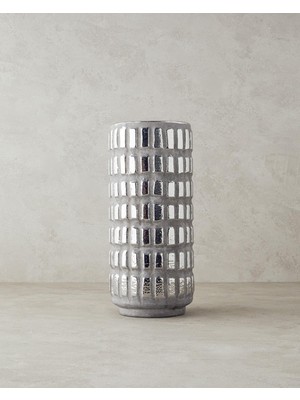 NY Home Glossy Vazo Silver