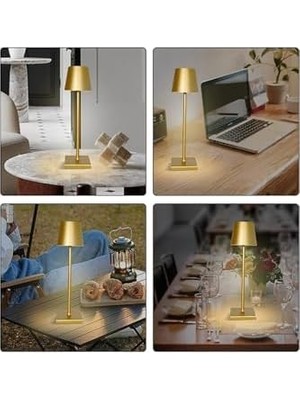 NY Home Taşınabilir Şarjlı Masa Lambası Dimmerli Dekoratif Istanbul Dokunmatik Sunum Lambası