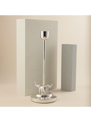 NY Home Ganesha Gümüş Şamdan