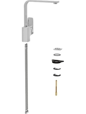 NY Home Root Square A42753 Eviye Bataryası, Krom