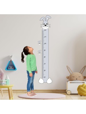 NY Home Tavşan Şeklinde Boy Ölçüm Cetveli - Bebek ve Çocuk Odası Için