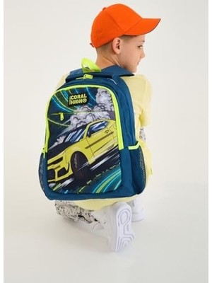 NY Home Nefti/sarı Araba Ilkokul ve Ortaokul Sırt Çantası Üç Bölmeli Erkek Çocuk