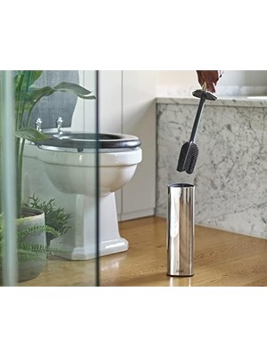 NY Home 360 Luxe Gelişmiş Paslanmaz Çelik Kaplamalı Tuvalet Fırçası