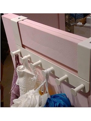 NY Home Enudden Kapı Askısı Kancaları Beyaz Metal Robe Havlu Kemerleri