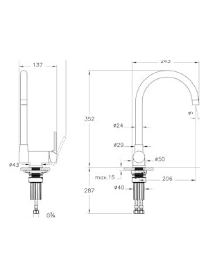 NY Home Masterline Eviye Bataryası,krom