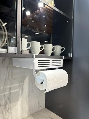 NY Home ME8501ROLF Mutfak Organizatör Rafı, Beyaz